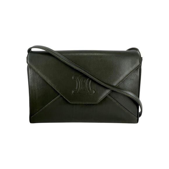 Celine Vintage Embossed Leather Crossbody Bag - Picture 1 of 10